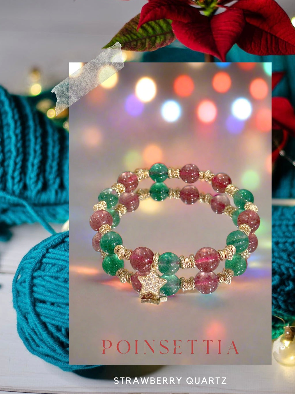 Poinsettia (Strawberry Quartz)