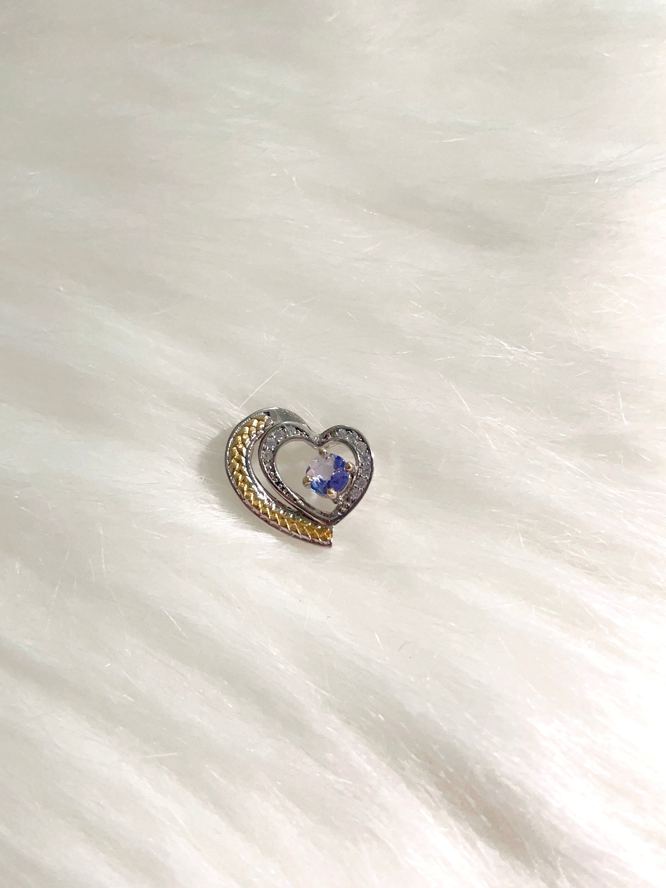 Tanzanite Heart Pendant
