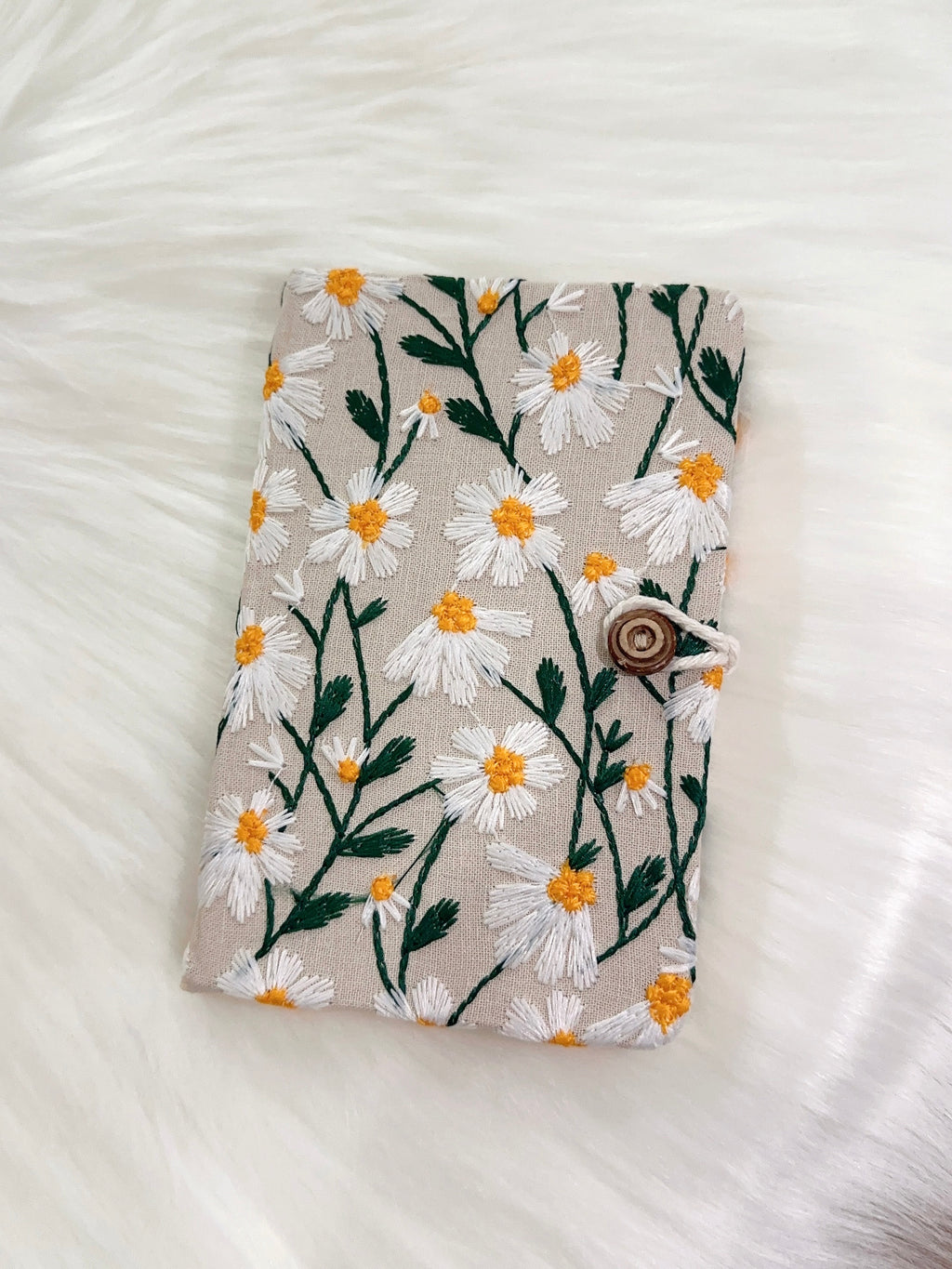 Daisy Embroidered Journal